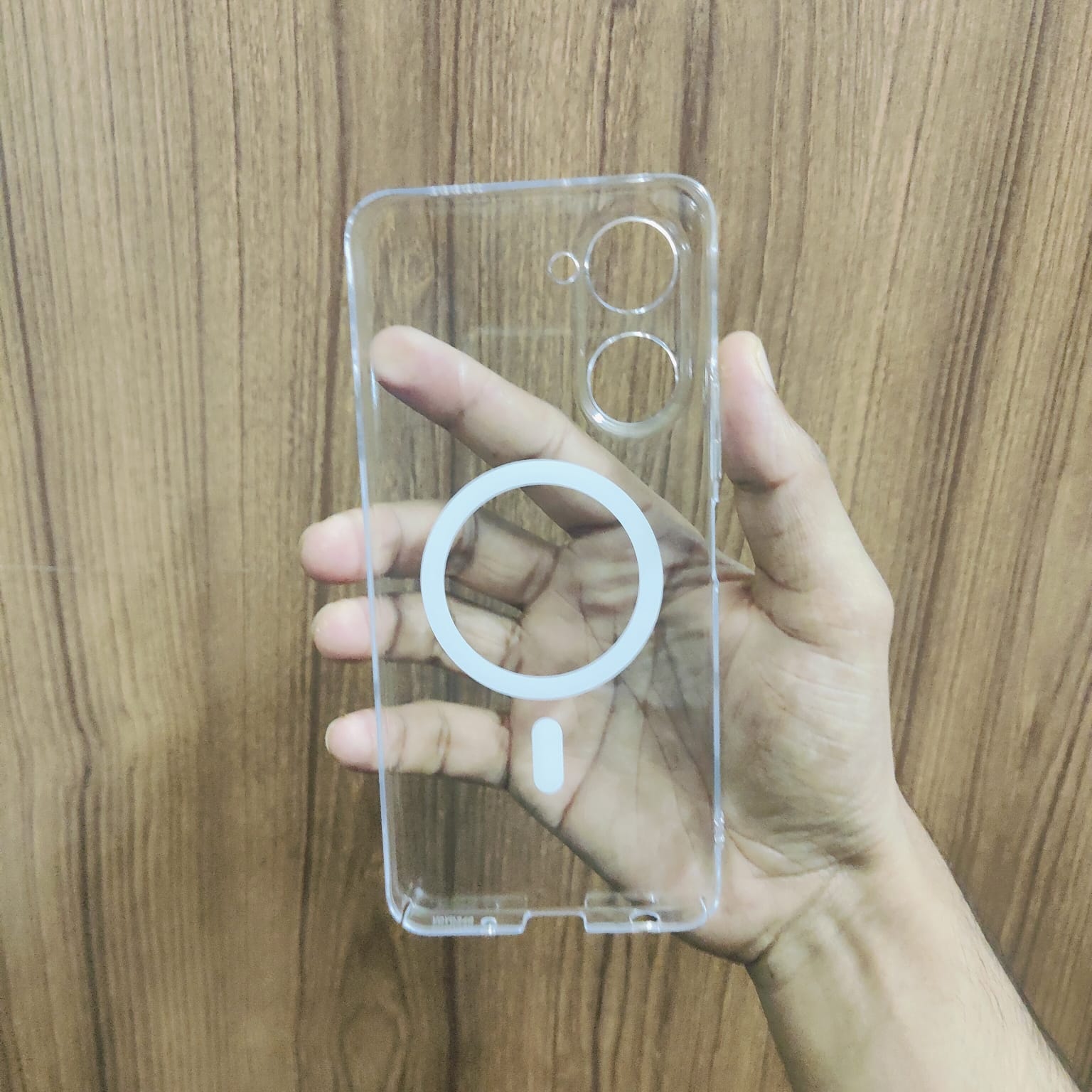 Picture of For Vivo Y03/ Vivo Y03T/vivo Y18/ Vivo Y18T/ Vivo Y18i/Y18E Transparent Magnatic Anti Yellow Clear Magsafe Protective Phone Case Back Cover