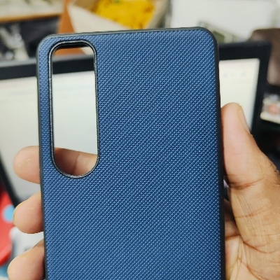 Picture of Sony Xperia 5 Mark iii Doated Texture Hard Leather Back Case Sony Xperia 5 III (Navy Blue)