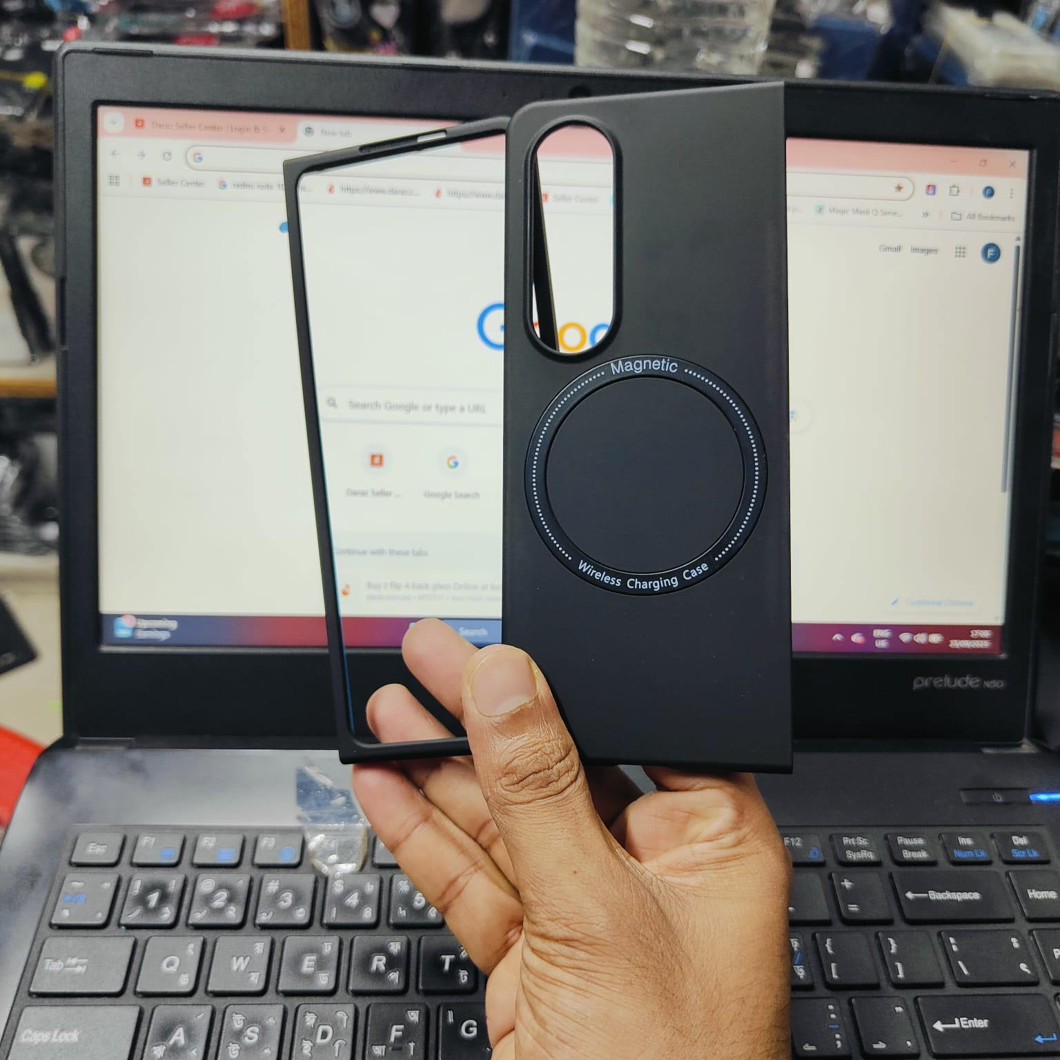 Picture of Samsung Galaxy Z Fold4 Case – Hybrid Magnetic Wireless Charging MagSafe Back Cover Samsung Galaxy Z Fold5