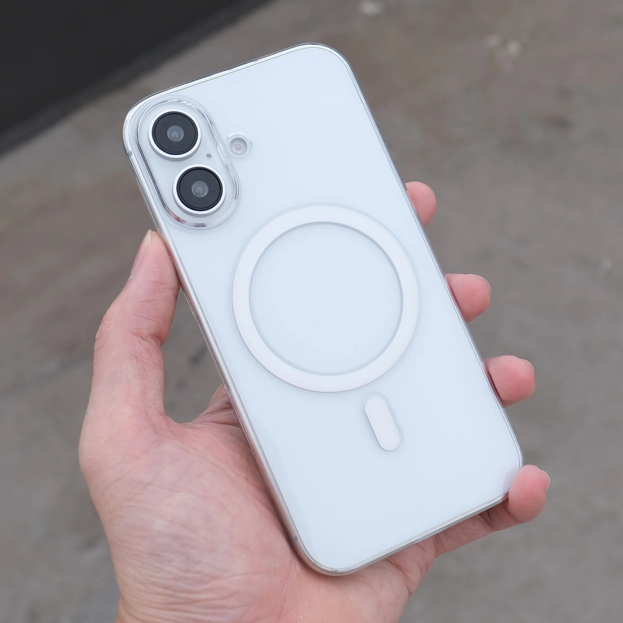 Picture of iPhone 17 Case – Anti-Yellow Clear Hard Back Cover with Built-in MagSafe
