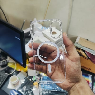 Picture of iPhone 17 Case – Anti-Yellow Clear Hard Back Cover with Built-in MagSafe