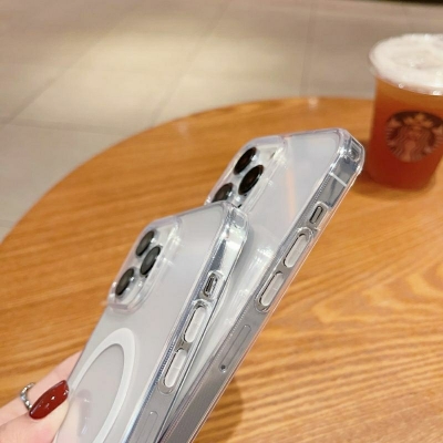 Picture of For iPhone 11/iphone 11 pro/iphone 11 pro max Anti Yellow Hard Magsafe Unique Case Clear Hard Phone Back Cover