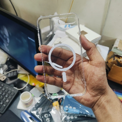 Picture of For iPhone 6 Plus/Apple iPhone 7 Plus/Apple iPhone 8 Plus Anti Yellow Hard Magsafe Unique Case Clear Hard Phone Back Cover