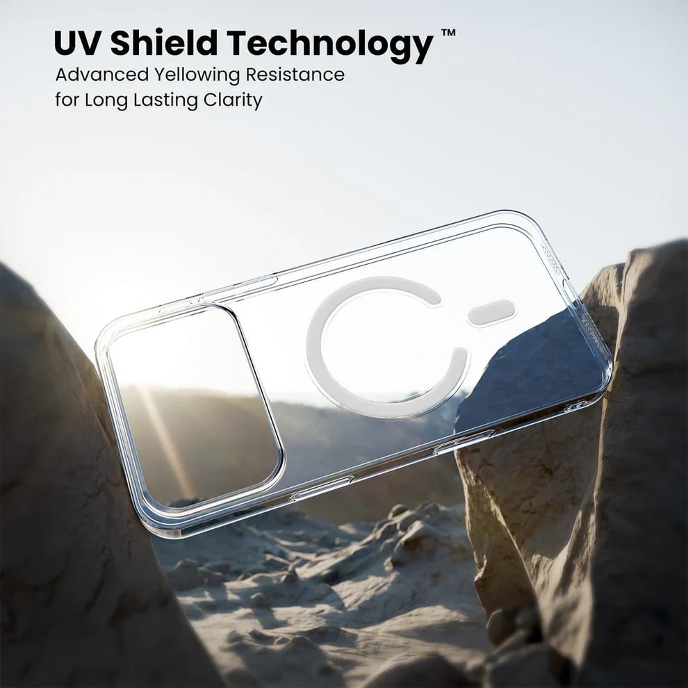 Picture of For iPhone 17 Pro Max Anti Yellow Hard Magsafe Unique Case Clear Hard Phone Back Cover