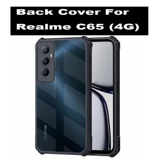 Picture of Shockproof Slim Fit Back Cover for Realme C65 - Scratch and Dust Resistant