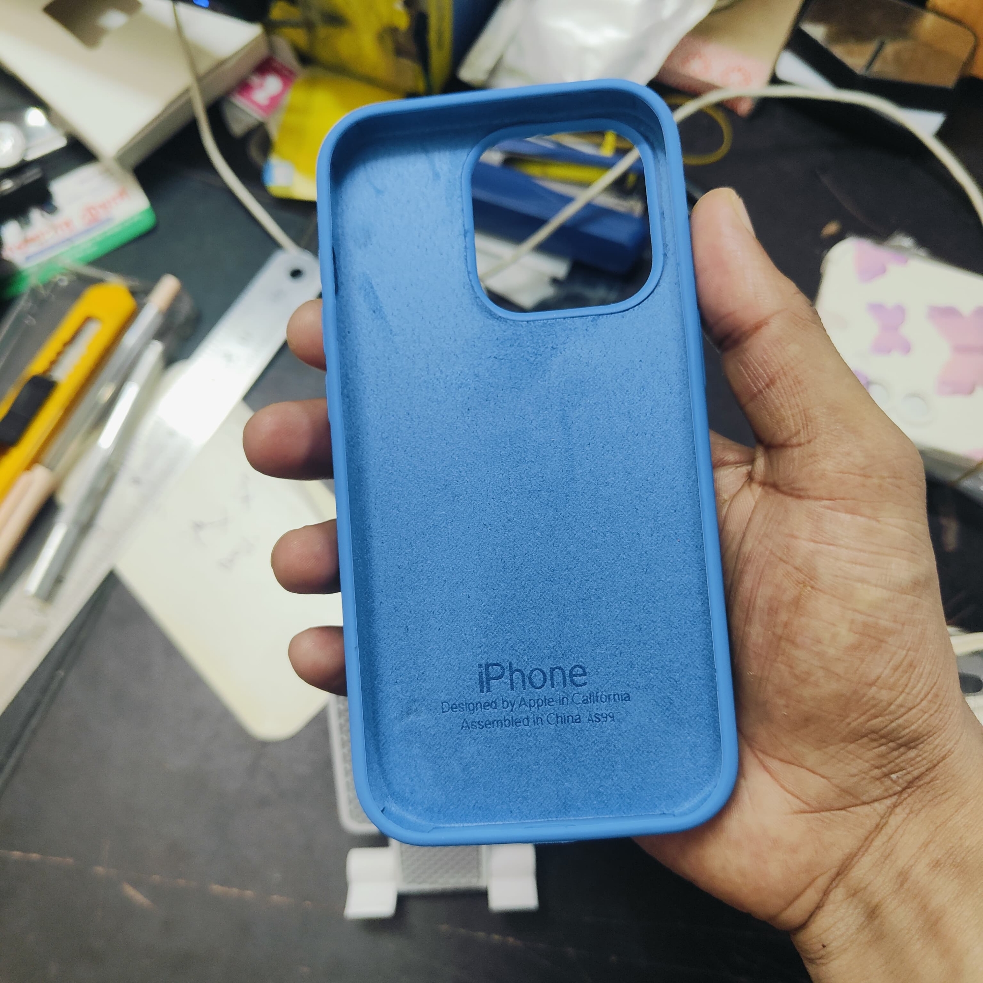 Picture of For Apple iPhone 14 Pro/iPhone 14 pro Soft Microfiber Cloth Back Full Protection Case Cover Cwith Logo Soft Silicone Rubber Phone Case