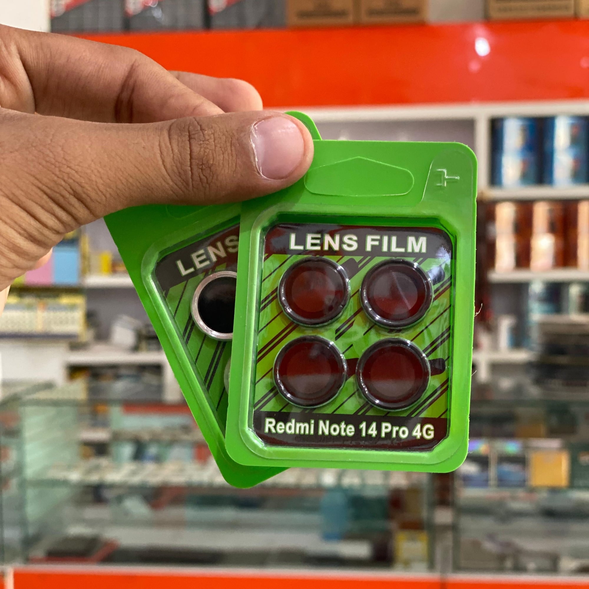 Picture of Redmi Note 14 Pro Lens Ring Tempered Glass protector premium Quality Camera lens Glass protector