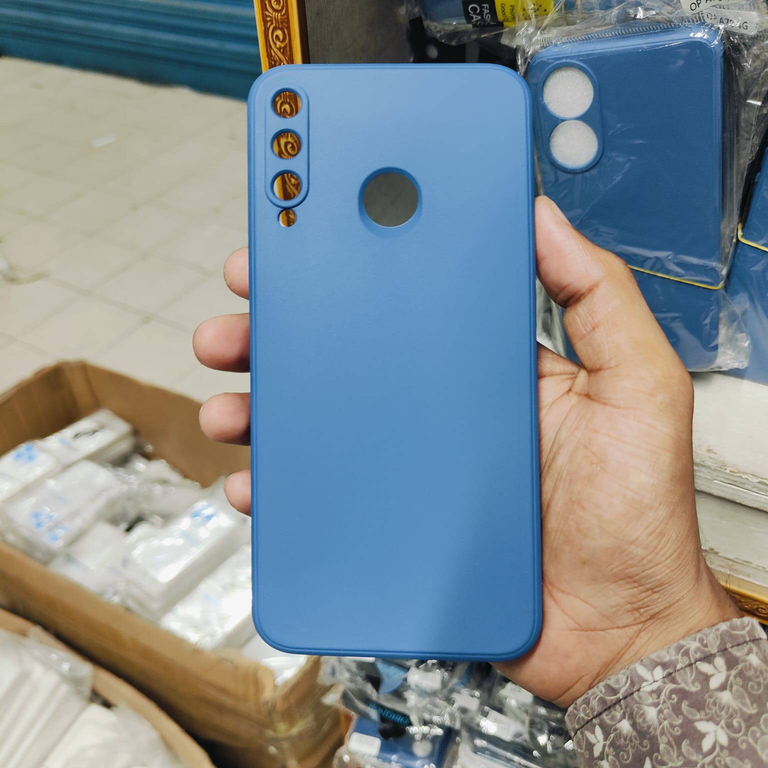 Picture of Silicone Case For Huawei Y8p / Huawei P Smart S - Soft Flexible Rubber Material Premium Shockproof Camera Bumper Protective Stylish Silicon Back Cover