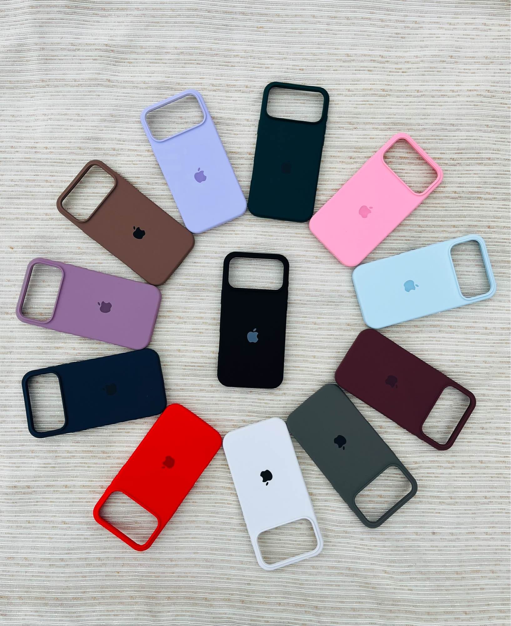 Picture of iPhone 17 / 17 Air / 17 Pro / 17 Pro Max Official Silicone Case All Colours With Apple Logo 100% Best Quality