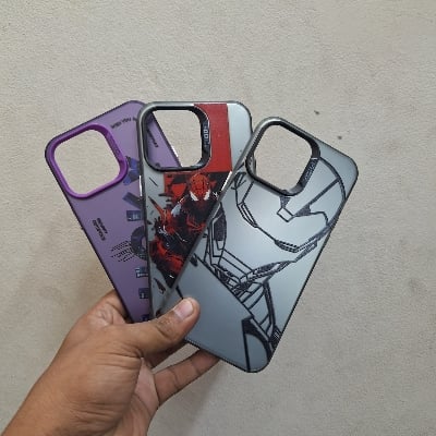 Picture of iphone 14 pro max matte finish graphics premium back cover