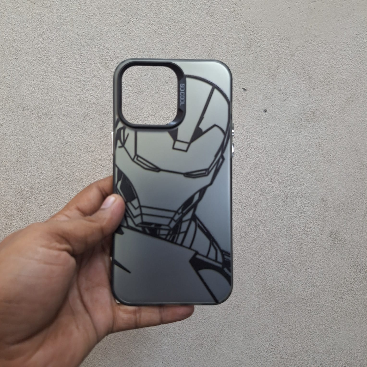 Picture of iphone 14 pro max matte finish graphics premium back cover