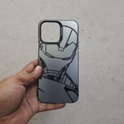 Picture of iphone 14 pro max matte finish graphics premium back cover
