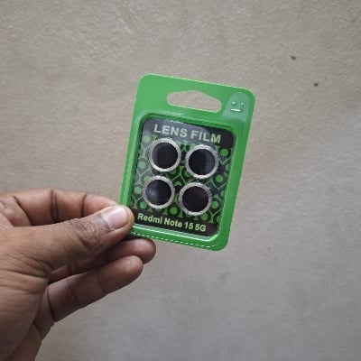 Picture of Solimo Camera Glass Lens Protector Ring For Redmi Note 15 Pro 5G Case / Redmi Note 15/ Redmi Note 15 Pro Plus Camera Lens Premium Quality HD Clear Metal Alloy Camera Glass Camera Lens Protector RedmiNote15/RedmiNote15Pro/RedmiNote15PRo+