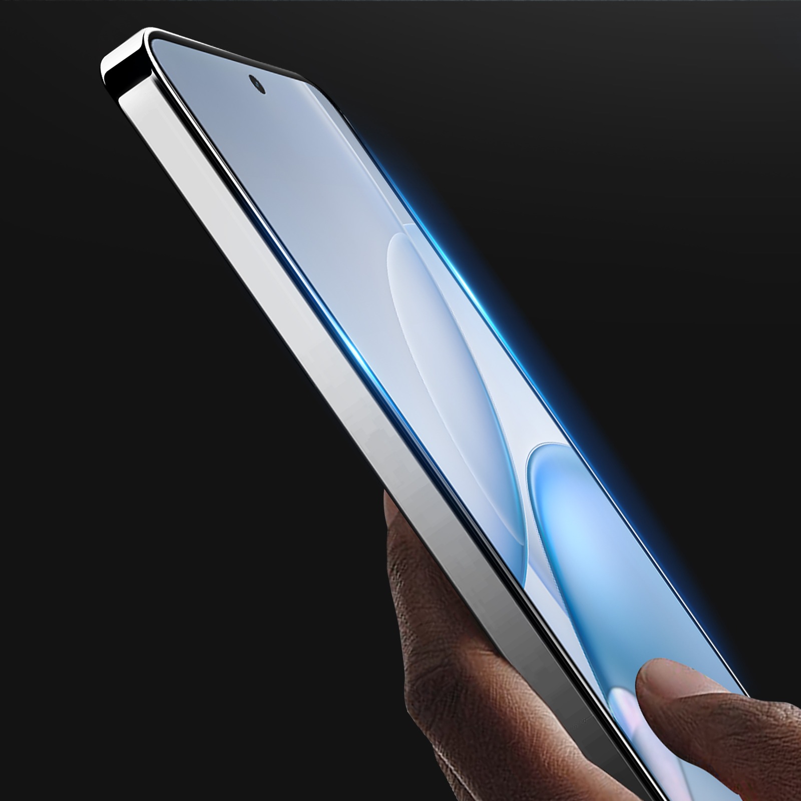 Picture of Vivo Y21D Big Curved Anti-Static Anti Dust ESD Edge to Edge Covered Tempered Glass Screen Protector