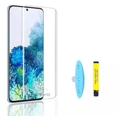 Picture of Samsung S21 Plus UV Nano Optics Full Glue Premium Tempered Glass Screen Protector Anti-Fingerprint