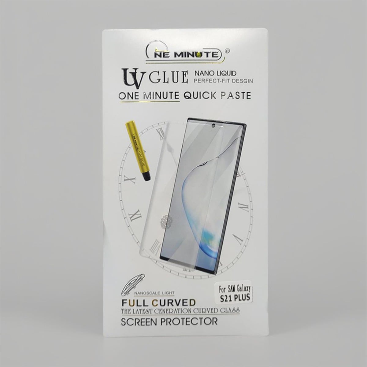 Picture of Samsung S21 Plus UV Nano Optics Full Glue Premium Tempered Glass Screen Protector Anti-Fingerprint