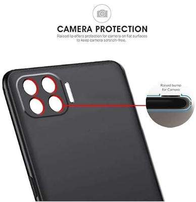 Picture of Oppo F17 Pro Silicone Soft Gel Rubber Slim Liquid Cover Shockproof Protective Anti-Scratch Phone Case
