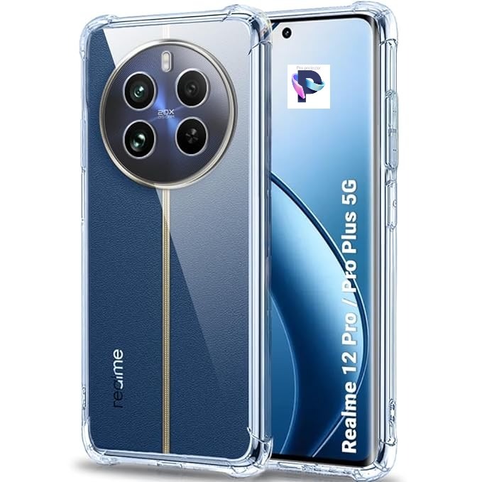 Picture of For Realme 12 Pro / Realme 12 Pro+ 5g / Realme 12+ Back Case Camera Protection Transparent Protective Mobile Phone Back Cover