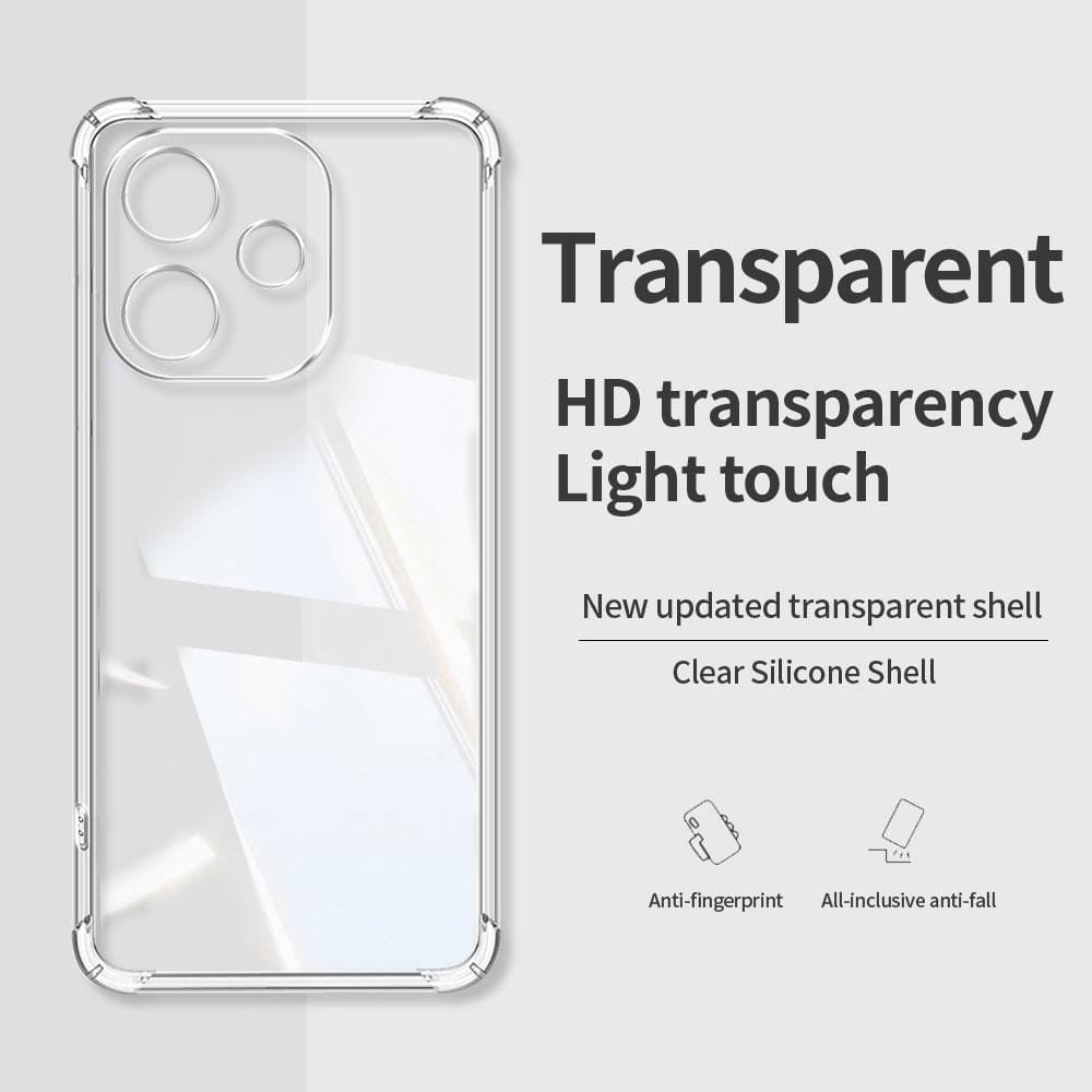 Picture of For Oppo A5 Pro Back Cover ( Silicone Clear Shockproof Case with Camera Protection | Soft and Flexible | Transparent)