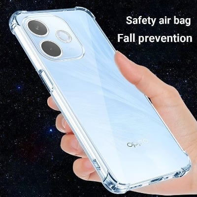 Picture of For Oppo A5 Pro Back Cover ( Silicone Clear Shockproof Case with Camera Protection | Soft and Flexible | Transparent)