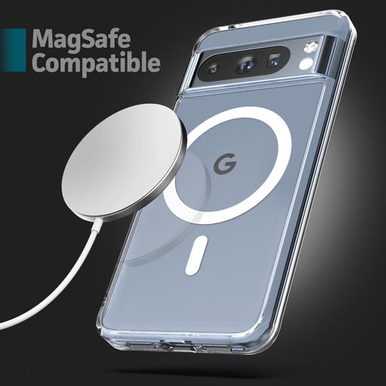 Picture of Magsage Anti Yellow Unique Case For Google Pixel Pixel 7 Pro, Pixel 8 ,Pixel 8a ,Pixel 8 pro ,Pixel 9 , Pixel 9a ,Pixel 9pro ,Pixel 9, pro XL,6,Pixel 6 pro , Pixel 6a ,Pixel 7, Pixel 7A, Clear Hard Transparent Phone Back Cover