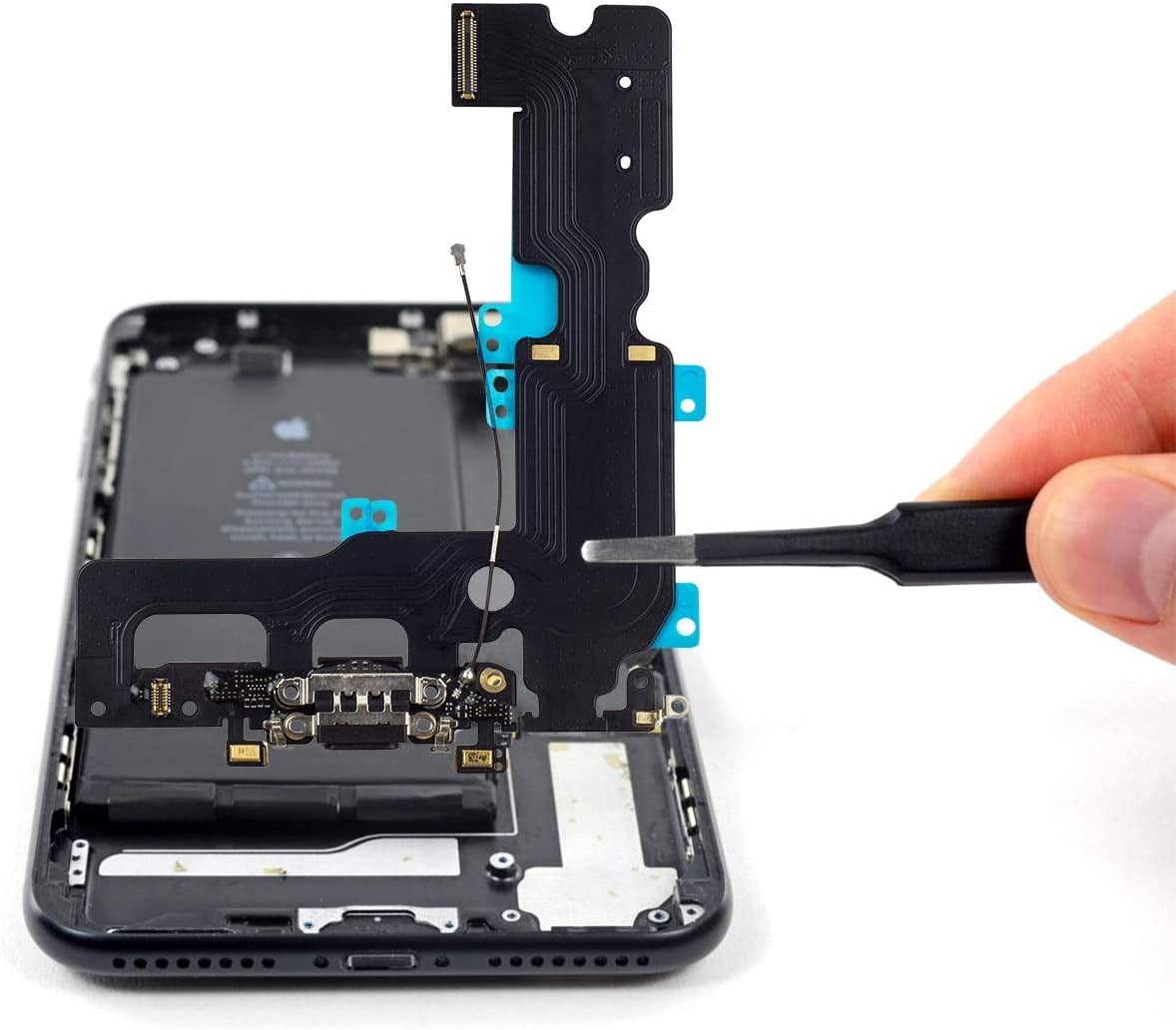 Picture of iPhone 7 Plus Charging Port USB Dock Flex Cable with Microphone and Signal Antenna Replacement for iPhone 7 Plus