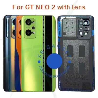 Picture of Replacement Backshell Back Cover Glass Panel for Realme GT Neo 2 Battery Back Door Housing With Camera Lens