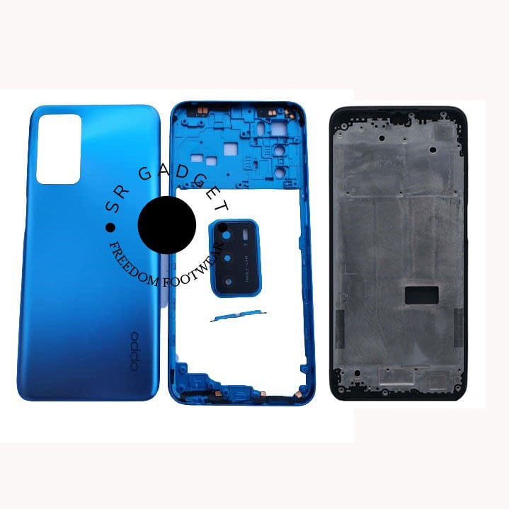 Picture of Replacement Full Body Housing for Oppo A16 Body Panel With Side Frame and Camera Lens