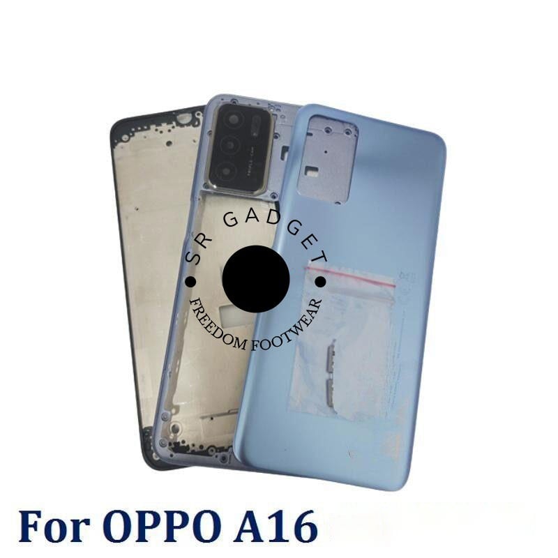 Picture of Replacement Full Body Housing for Oppo A16 Body Panel With Side Frame and Camera Lens