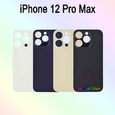 Picture of Backshell for iPhone 12 Pro Max Replacement Back Battery Cover Back Rear Glass Case - camera