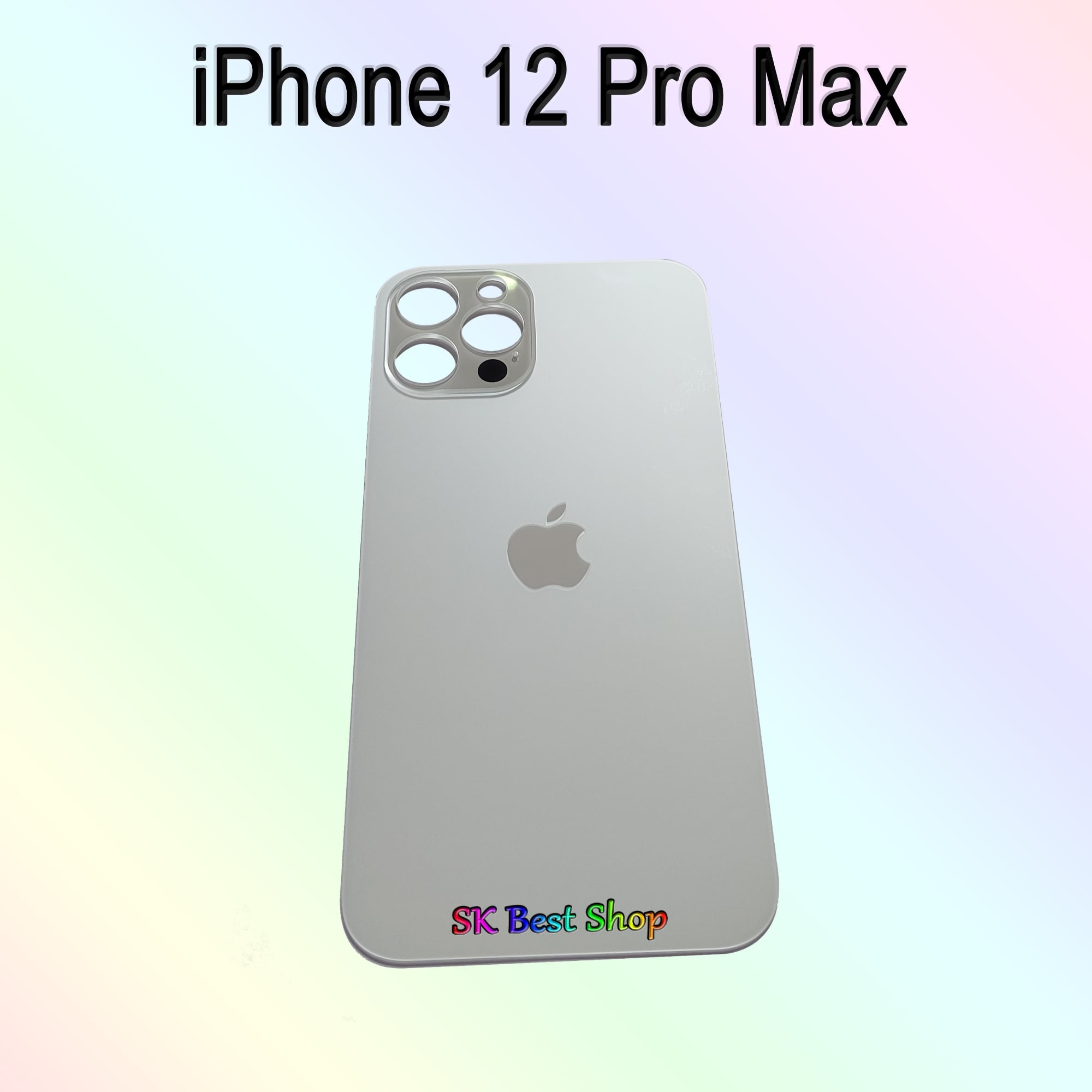 Picture of Backshell for iPhone 12 Pro Max Replacement Back Battery Cover Back Rear Glass Case - camera