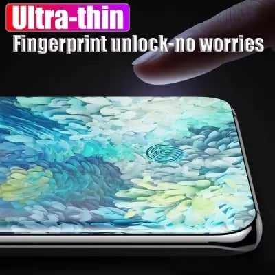 Picture of Samsung Galaxy S20 Full HD Curved Edge Liquid UV Tempered Glass Screen Protector