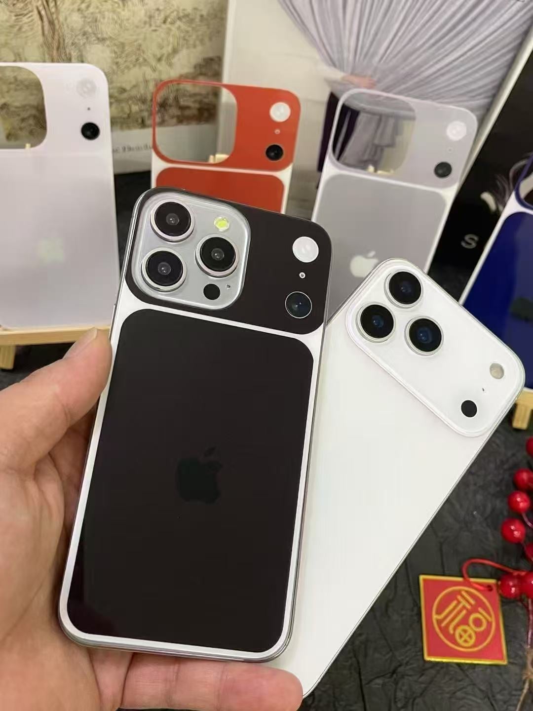 Picture of Back Converter Glass for iPhone 14 Pro Max to 17 Pro Max Tempered Glass & Clear Phone Case