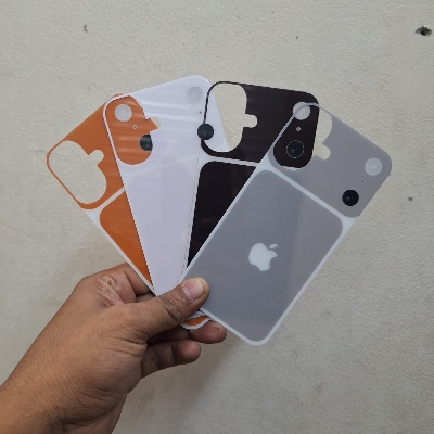 Picture of Back Converter Glass for iPhone 16 to iphone 17  Tempered Glass & Clear Phone Case
