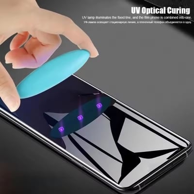 Picture of Oppo Reno6 Pro 5G Full HD Curved Edge Liquid UV Tempered Glass Screen Protector – 9H Hardness, Full Coverage Premium Protection
