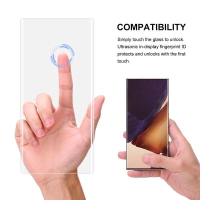 Picture of Xiaomi 12 Pro Full HD Curved Edge Liquid UV Tempered Glass Screen Protector – 9H Hardness, Full Coverage Premium Protection