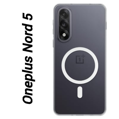 Picture of Anti Yellow Magsafe Case For OnePlus Nord 5 Phone Camera Bumper Protective Transparent Back Cover