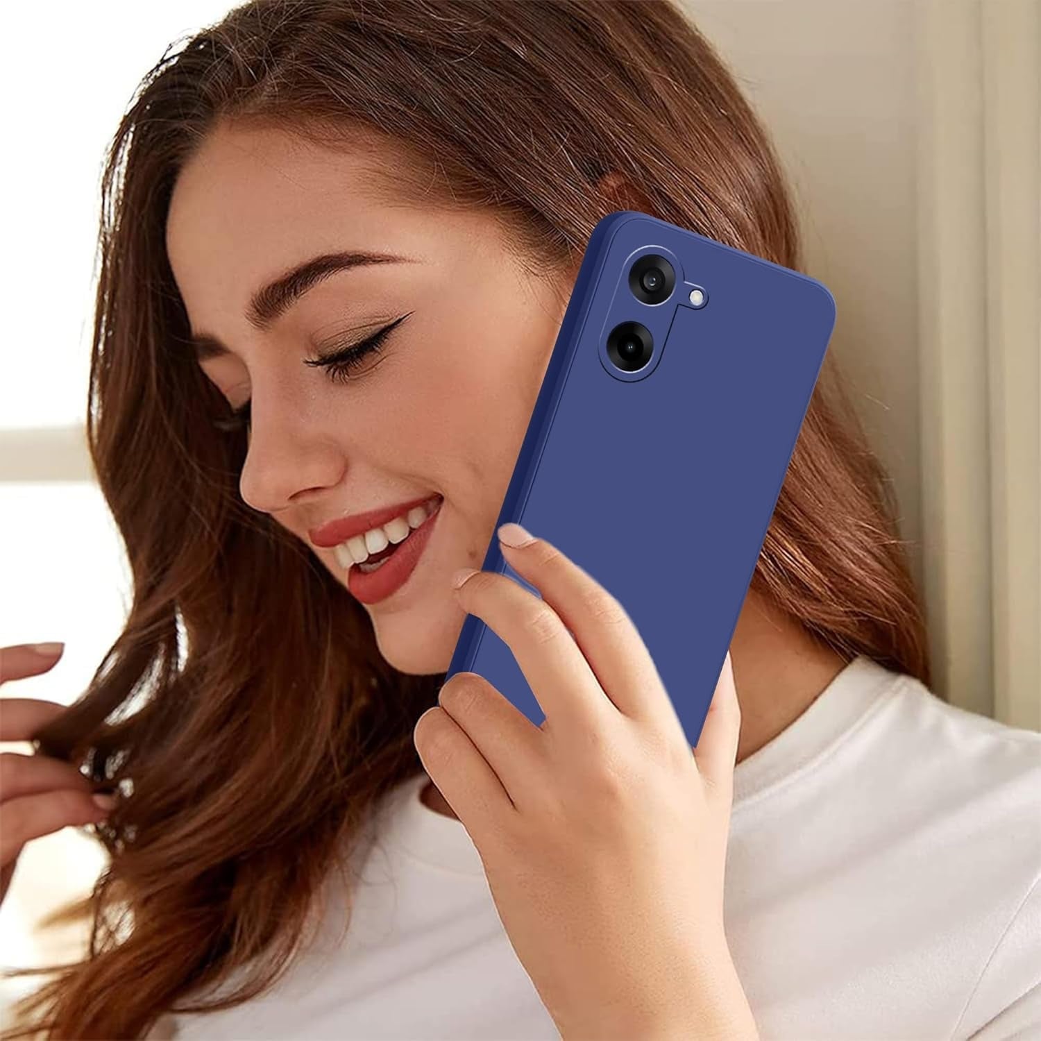 Picture of OnePlus Nord CE5 / CE 5 (5G) Case – Ultra Slim Matte Soft Rubberized Back Cover with Camera Bump Protection & Velvet Inner Lining