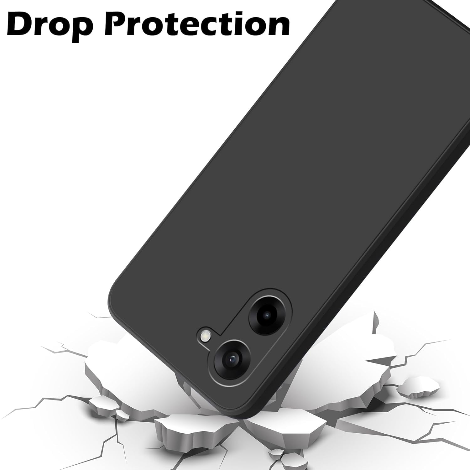Picture of OnePlus Nord CE5 / CE 5 (5G) Case – Ultra Slim Matte Soft Rubberized Back Cover with Camera Bump Protection & Velvet Inner Lining
