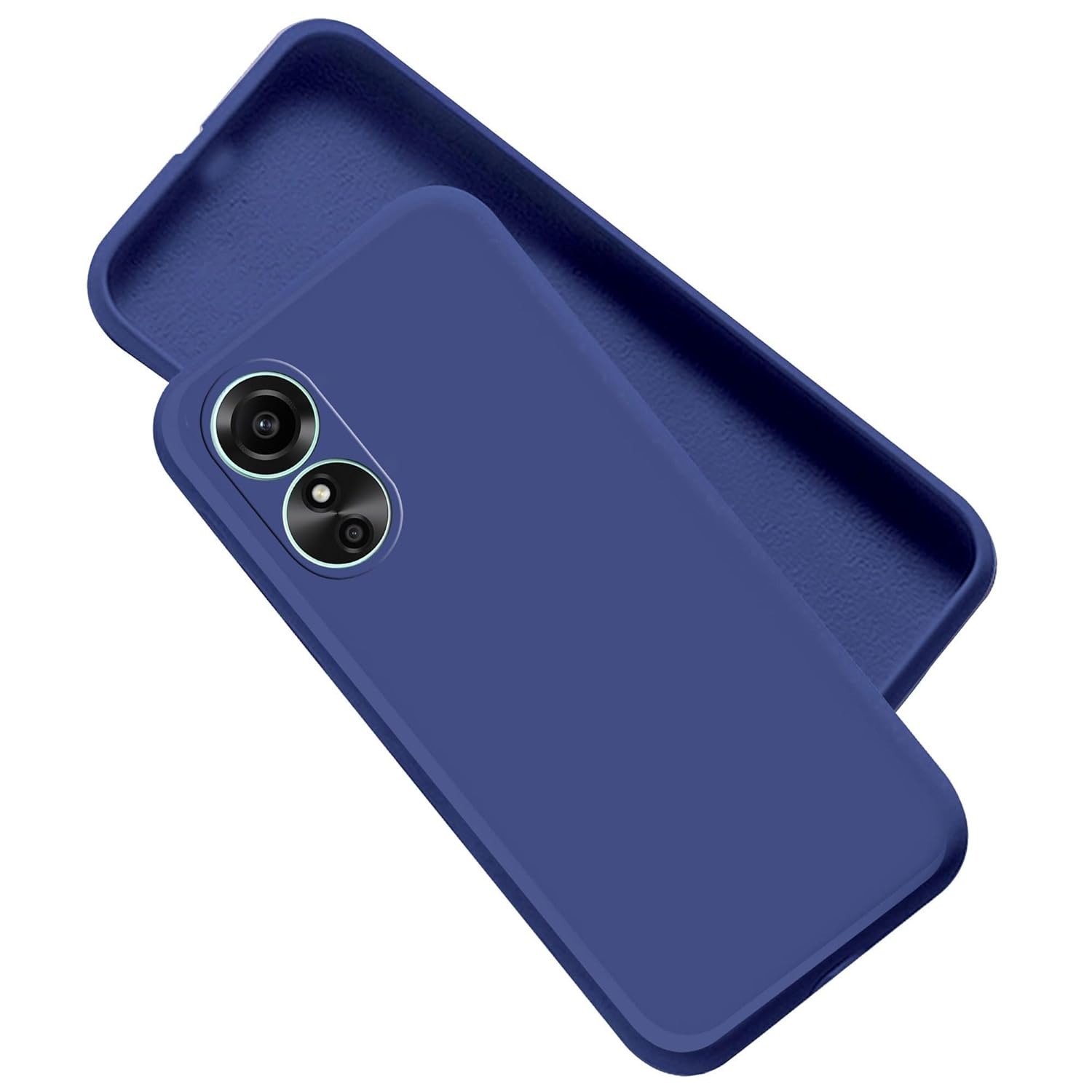 Picture of For OPPO A17 Liquid Silicone Soft Gel Rubber Shockproof Back Cover