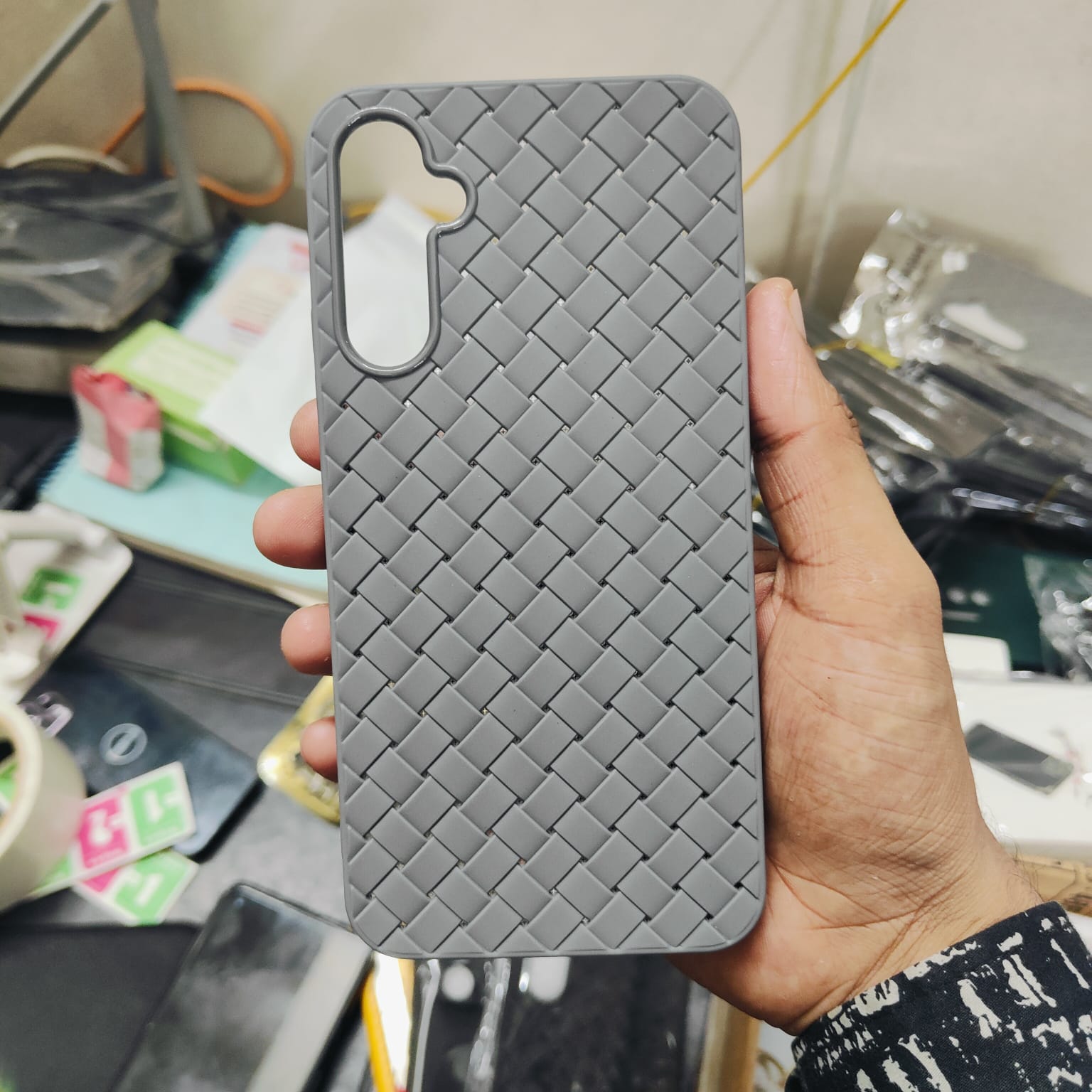 Picture of Samsung Galaxy A54 Phone Case Slim Pati Soft TPU Slim Fashion Non-Slip Protective Back Cover