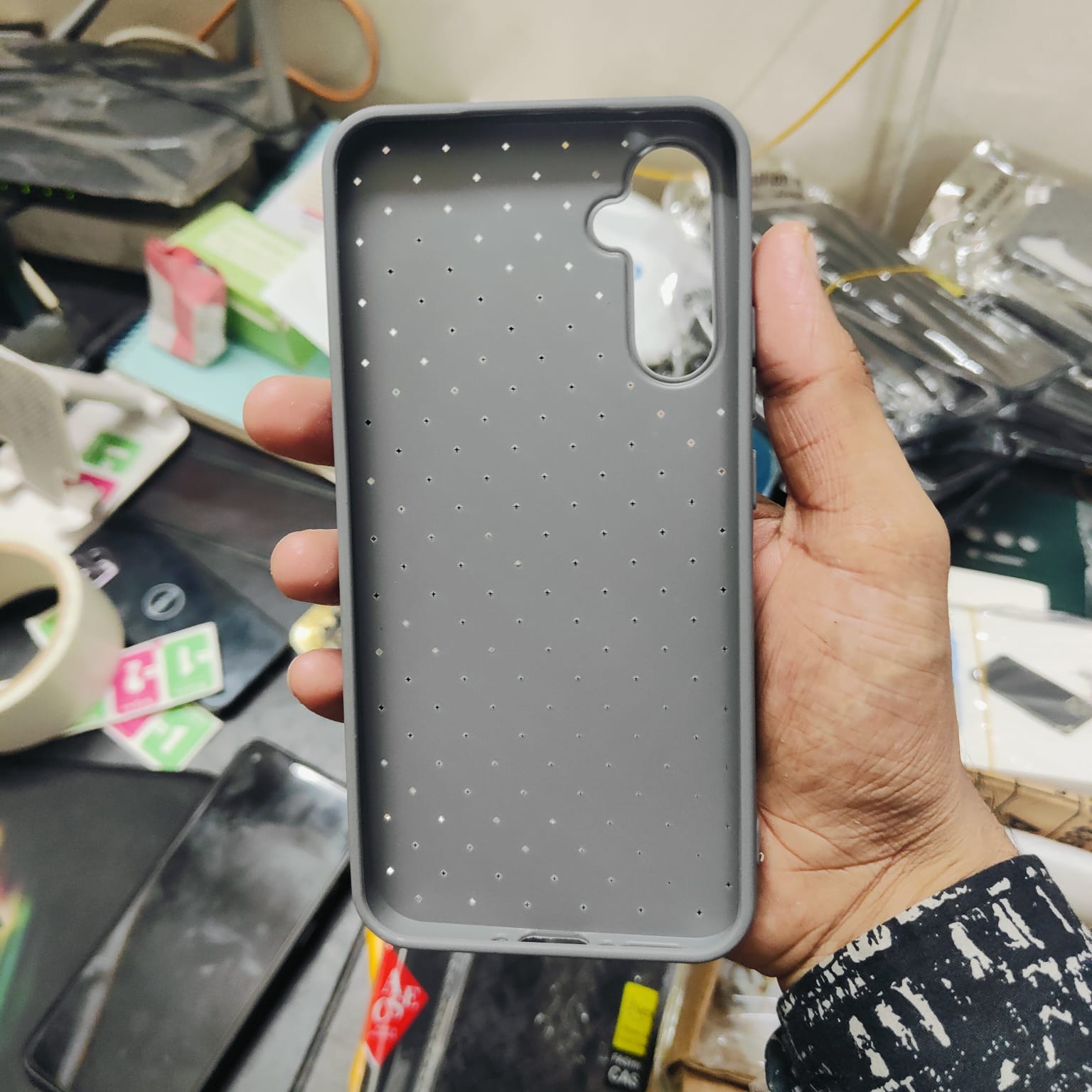 Picture of Samsung Galaxy A54 Phone Case Slim Pati Soft TPU Slim Fashion Non-Slip Protective Back Cover