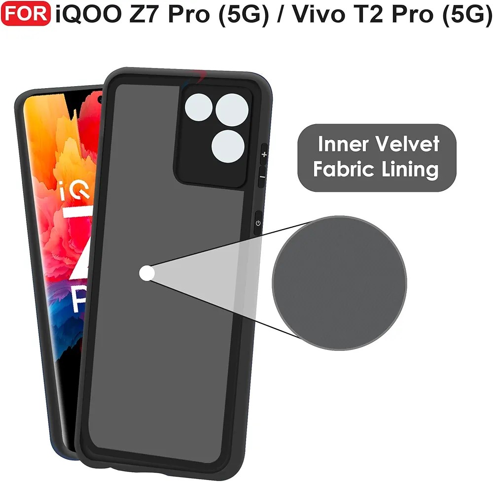 Picture of Silicone Phone case for iQOO Z7 Pro / Vivo T2 Pro 5G / Vivo S17e Liquid Silicon Mobile Back Case Soft Silicone Phone Cover