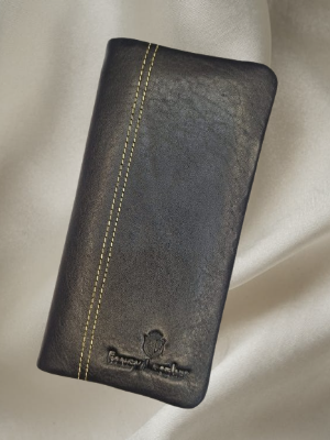 Picture of Classic Wallet Man Full Black Leather Wallet Rfid Business Long Wallets - Wallet For Men - Money