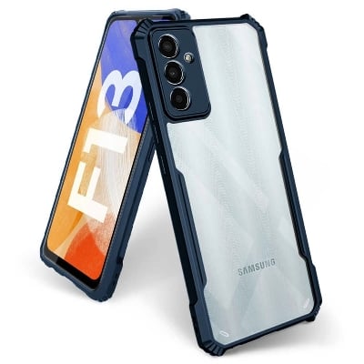 Picture of For Samsung Galaxy F23 5G / Samsung Galaxy M23 Edge-Reinforced Shockproof Cushion Back Clear Hybrid Transparent Hard Cover Casing
