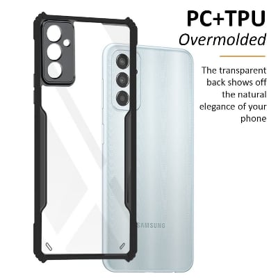 Picture of For Samsung Galaxy F23 5G / Samsung Galaxy M23 Edge-Reinforced Shockproof Cushion Back Clear Hybrid Transparent Hard Cover Casing