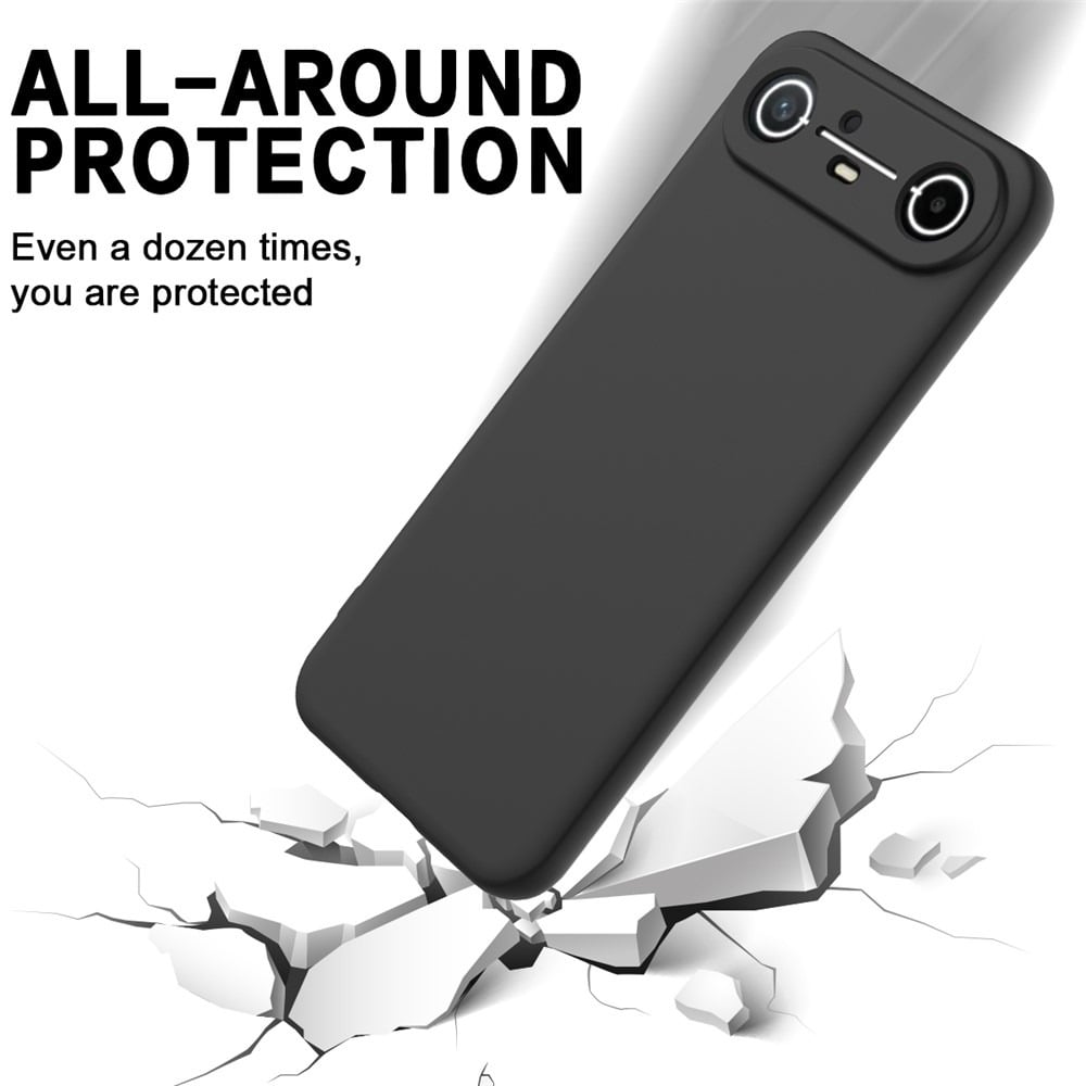 Picture of Tecno Pova Slim Silicone Matte Flexible Soft Phone Case - Black - Phone Back Cover
