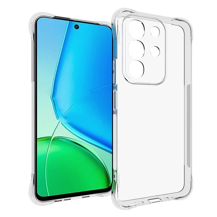 Picture of Vivo Y29 4G/Vivo T4X 5G Soft TPU Back Cover Shockproof Silicone Bumper - Transparent