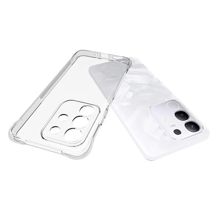 Picture of Vivo Y29 4G/Vivo T4X 5G Soft TPU Back Cover Shockproof Silicone Bumper - Transparent