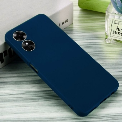 Picture of For OPPO A17 Liquid Silicone Soft Gel Rubber Shockproof Back Cover